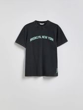 Reserved - T-shirt regular z nadrukiem - czarny