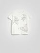 Reserved - T-shirt z haftem - biały