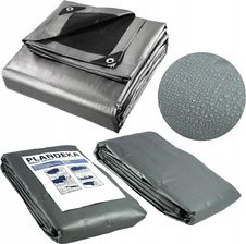 Wm Plandeka 5X6 Gruba Srebrno-Czarna 260G Mrozoodporna Wodoodporna Uv+++