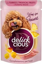 Ideapet Delickcious Płatki Z Indykiem I Owocami Tropikalnymi W Sosie Karma Mokra Dla Psów 80G