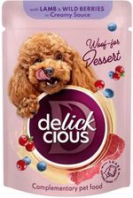 Ideapet Delickcious Płatki Z Jagnięciną I Leśnymi Jagodami W Sosie Karma Mokra Dla Psów 80G