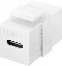 Goobay Moduł Keystone Usb-c, Usb 3.2 Gen 2 (10 Gbit/s), biały
