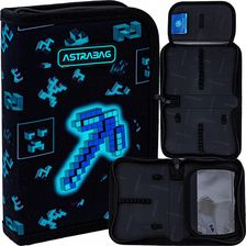 Zdjęcie Astrabag Piórnik Szkolny Jednoklapkowy Z Wyposażeniem Dark Pixel - Kisielice