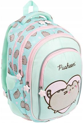 St. Majewski Pusheen Plecak Szkolny Dla Dziewczynki Kotorożec Mint