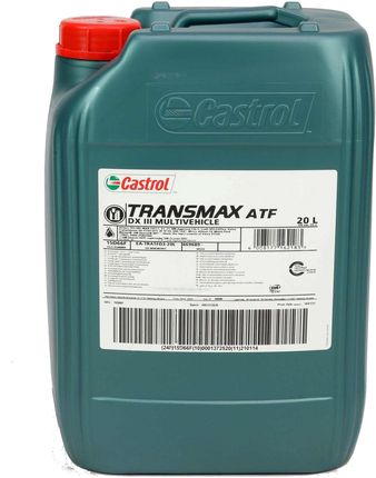 Castrol Transmax Atf Dx Iii Mv 20L - Opinie i ceny na Ceneo.pl