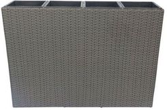 Patio Doniczka Rattan 140 Popielaty