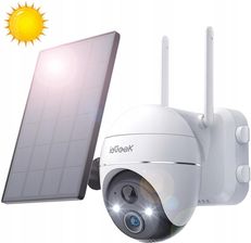 Iegeek Kamera Solarna Zewnętrzna Ip Wifi Obrotowa Baterie Full Hd 2K 3Mpx 4X Zoom (ZSGX1S2K3MPBIAŁY4XZOOM9000MAH)