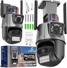 Arsa Go Kamera Zewnętrzna Wifi Obrotowa Ip Podwójna Alarm Detekcja 2X4Mp Aplikacja