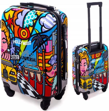 Mała Walizka Kabinowa Podróżna Turystyczna Torba Na Kółkach Kabinówka Abs