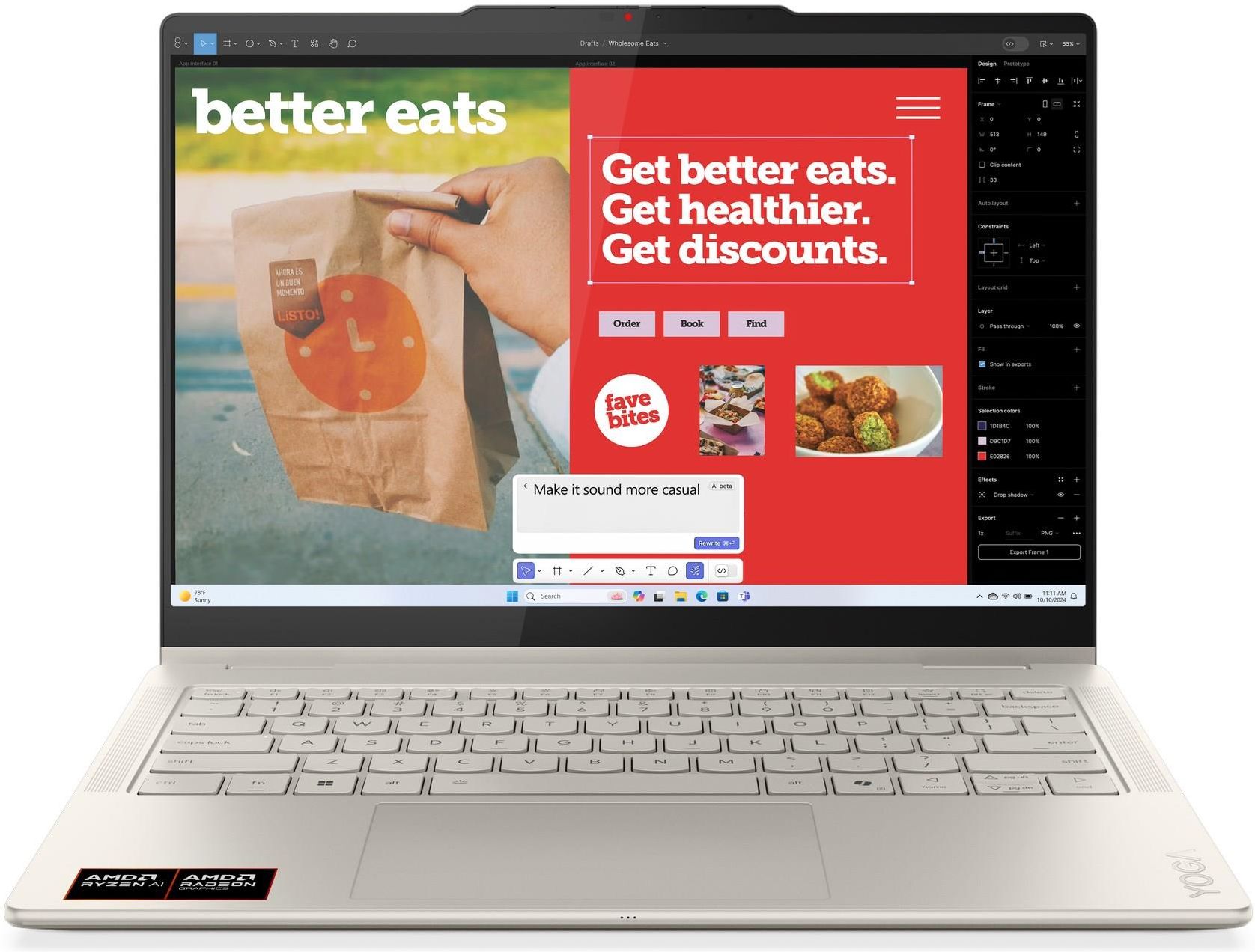 Laptop Lenovo Yoga 7 2-in-1 14AKP10 14/Ryzen5/16GB/512GB