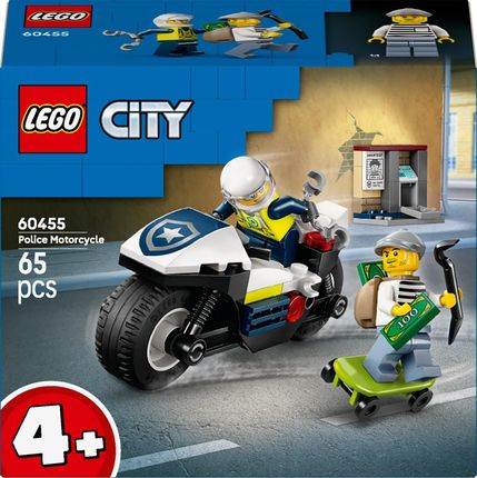 シークエンス4+ LEGO City 60455 Pościg na motocyklu policyjnym - Ceny i