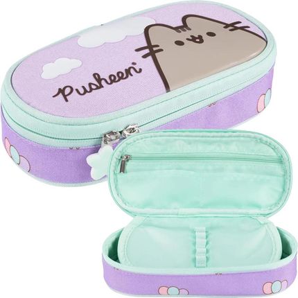 St. Majewski Piórnik Szkolny Saszetka Usztywniona Z Wewnętrzną Klapką Etui Na Przybory Szkolne Pusheen Violet