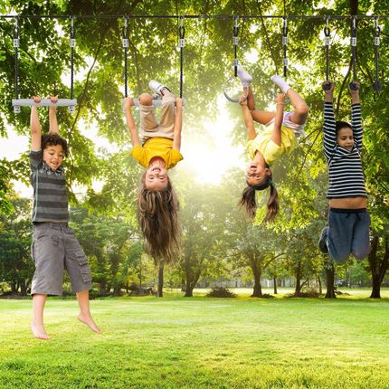 Hyper Motion Tor Przeszkód Ninja Dla Dzieci Zestaw Slackline Hypermotion 7 - zdjęcie 5