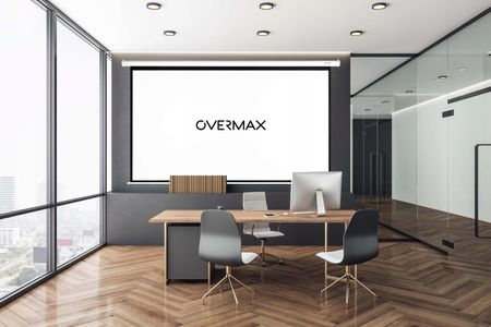 Overmax Ekran 120 Cali Elektryczny Ścienny – Projektor, Full Hd, Kino Domowe - zdjęcie 2