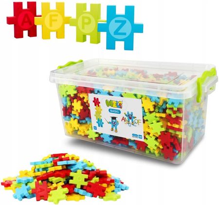 Meli Klocki Basic Literki Edukacyjne 1200El.