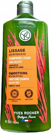 Yves Rocher Szampon Wygładzający Włosy Z Peptydami Ryżowymi 300ml