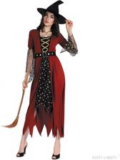 Zdjęcie Godan Strój Damski Czarownica Na Halloween Andrzejki Karnawał Zestaw Sukienka Kapelusz Pasek Rozm M SLCZCM - Wolbrom