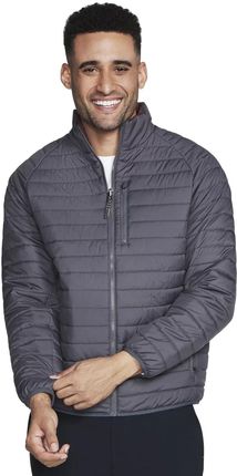 Kurtka zimowa męska Skechers GO Shield Altitude Reversible Jacket JA139-BKCC Szary
