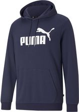 Zdjęcie Męska bluza z kapturem i dużym logo z kolekcji Essentials PUMA Peacoat Blue - Bisztynek