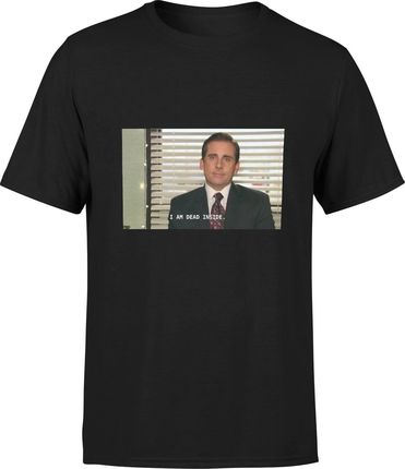 Koszulka Michael Scott męska z nadrukiem (L, Błękit)