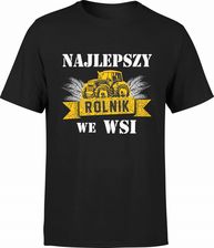 Koszulka Najlepszy rolnik we wsi męska z nadrukiem (XXL, Błękit)