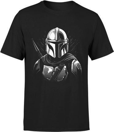 Mandalorian koszulka męska z nadrukiem (S, Błękit)