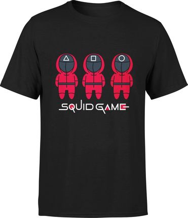 Squid game Męska koszulka z nadrukiem 067 456 prezent dla chłopaka fana (S, Błękit)