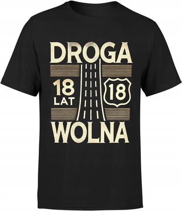 18 lat droga wolna Męska koszulka (M, Błękit)