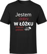 Jestem dobry w łóżku mogę spać godzinami śmieszna Męska koszulka z napisami śmieszny prezent dla chłopaka (XL, Błękit)