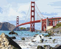 Zdjęcie Brushme Malowanie Po Numerach 40X50cm Most San Francisco - Biskupiec