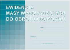 Zdjęcie Michalczyk I Prokop S-220-1 Ewidencja Masy Wprowadzonych Do Obrotu Opakowań - Września