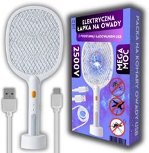 Elektryczna Łapka Na Komary I Muchy 2500V  Packa Usb Rakieta Na Owady