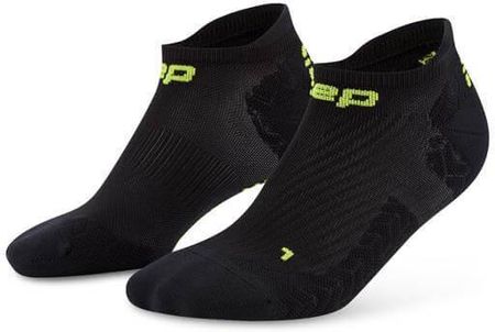 Męskie Skarpety Kompresyjne Sportowe Stopki No Show Cep Core Run Ultralight Czarne