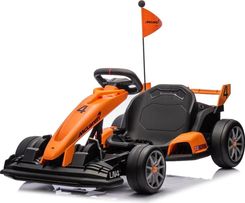 Mclaren Dziecięcy Gokart Elektryczny - Akumulator 24 V Od 5 Do 12 Lat Z Funkcją Driftu Pomarańczowy