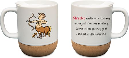 D-G Kubek Z Wieczkiem I Korkiem Znak Zodiaku Strzelec Prezent (KBWKZOD07)