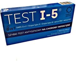 Farmabol Test I-5 Antygenowy Na Choroby Infekcyjne Sars-Cov-2 Grypa A/B Rsv Adv 5w1 1szt.