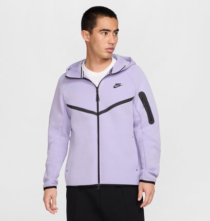 Męska bluza z kapturem i zamkiem na całej długości Windrunner Nike Tech - Fiolet