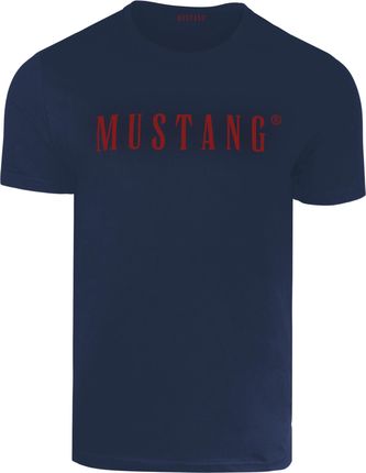 Mustang Zestaw Koszulek Męskich T-shirt Niebieski Bawełna 2 sztuki R. XL - zdjęcie 6