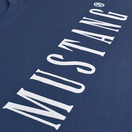 Mustang Zestaw Koszulek Męskich T-shirt Niebieski Bawełna 2 sztuki R. XL - zdjęcie 5