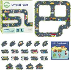 Zdjęcie Woopie Let'S Go Green Droga Puzzle Dla Dzieci Autostrada Makieta 21 El. - Bisztynek