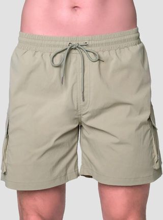 GymBeam Męskie spodenki kąpielowe Cargo Olive