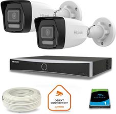 Hilook Zestaw Monitoringu 2 Kamery Ip Ipcam-B8-30Dl Z Dyskiem 1Tb (Z53748B2)