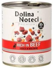 Dolina Noteci Mokra Karma Dla Psa Premium Bogata W Wołowinę Puszka Edycja Limitowana 800g
