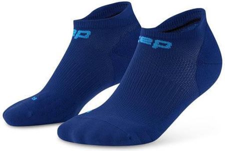 Damskie skarpety kompresyjne sportowe stopki no show CEP Core Run ciemnoniebieskie