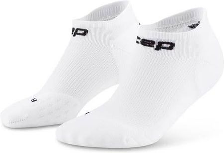 Damskie skarpety kompresyjne sportowe stopki no show CEP Core Run białe