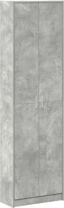 vidaXL Szafa Szara Betonowa 55X25X189Cm Z Drewna Inżynieryjnego (3334011)