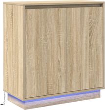 vidaXL Szafka Z Led W Kolorze Dębu Sonoma 71X34.5X75Cm Wykonana Drewna Inżynieryjnego (869644)