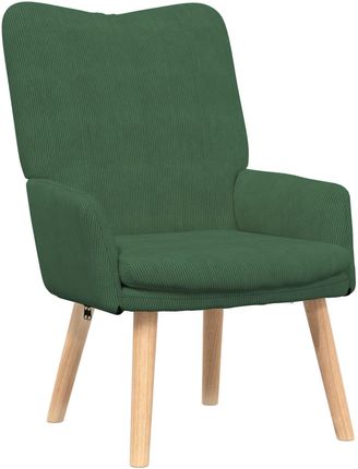 vidaXL Fotel Relaksacyjny W Kolorze Zielonym Jungla Z Materiału Cordurowego (42001799)