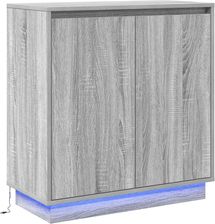 vidaXL Szafka Z Led Szary Sonoma 71X34,5X75Cm Drewna Inżynieryjnego (869647)
