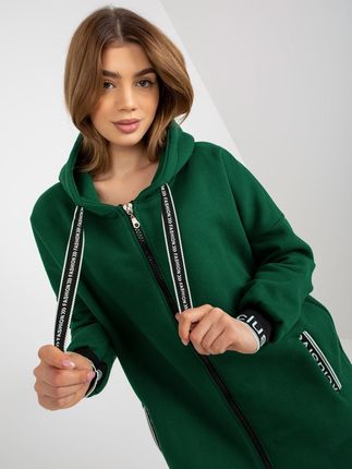 Bluza Ciemny zielony - zdjęcie 3